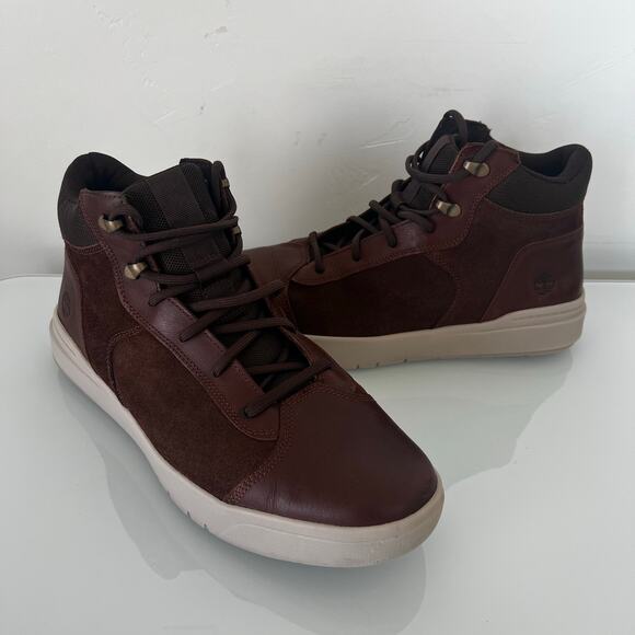 Timberland Seneca Bay Sneaker Boot Men's Size 12 Brown - Picture 1 of 10
